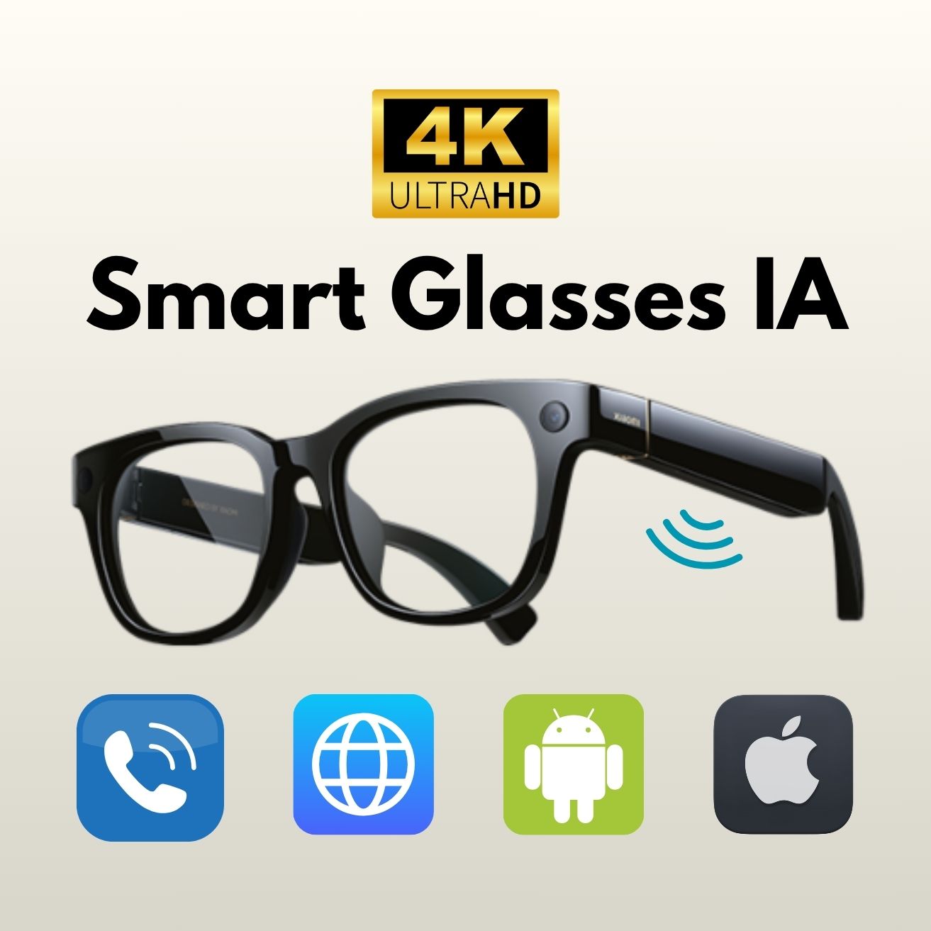 Smartglasses 4K IA