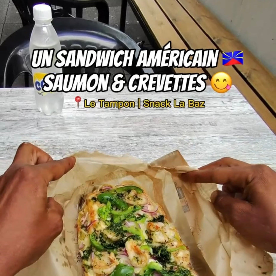 Un sandwich américain saumon & crevette