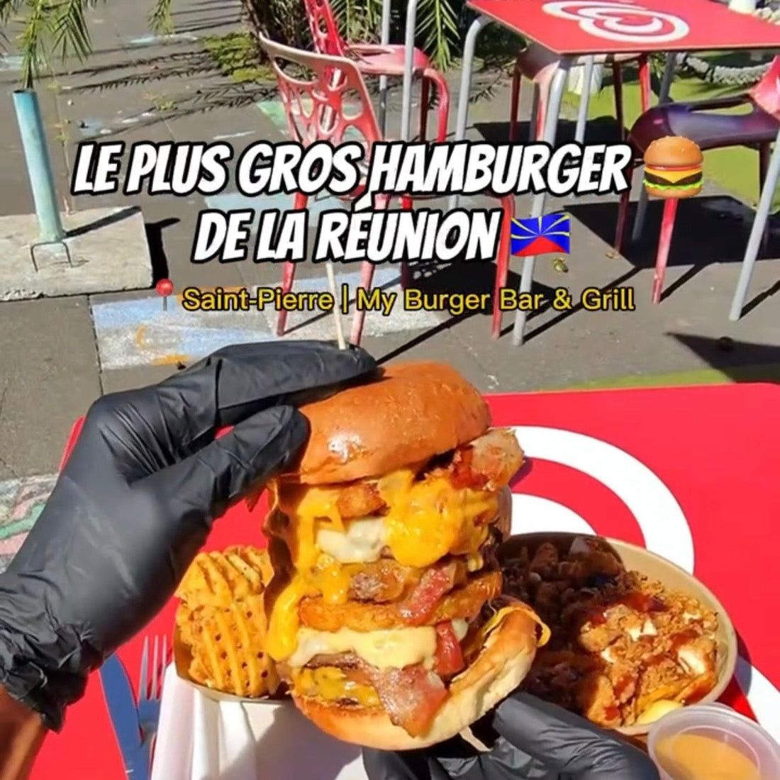 Le plus gros hamburger de la Réunion
