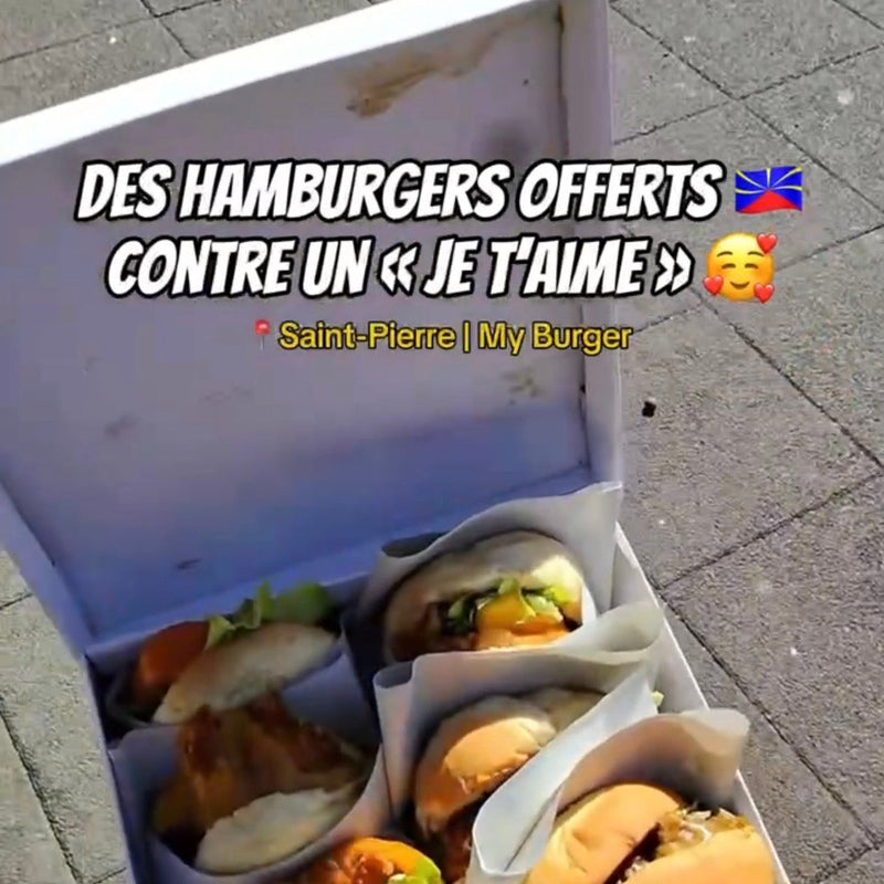 Des burgers contre un « Je t'aime »