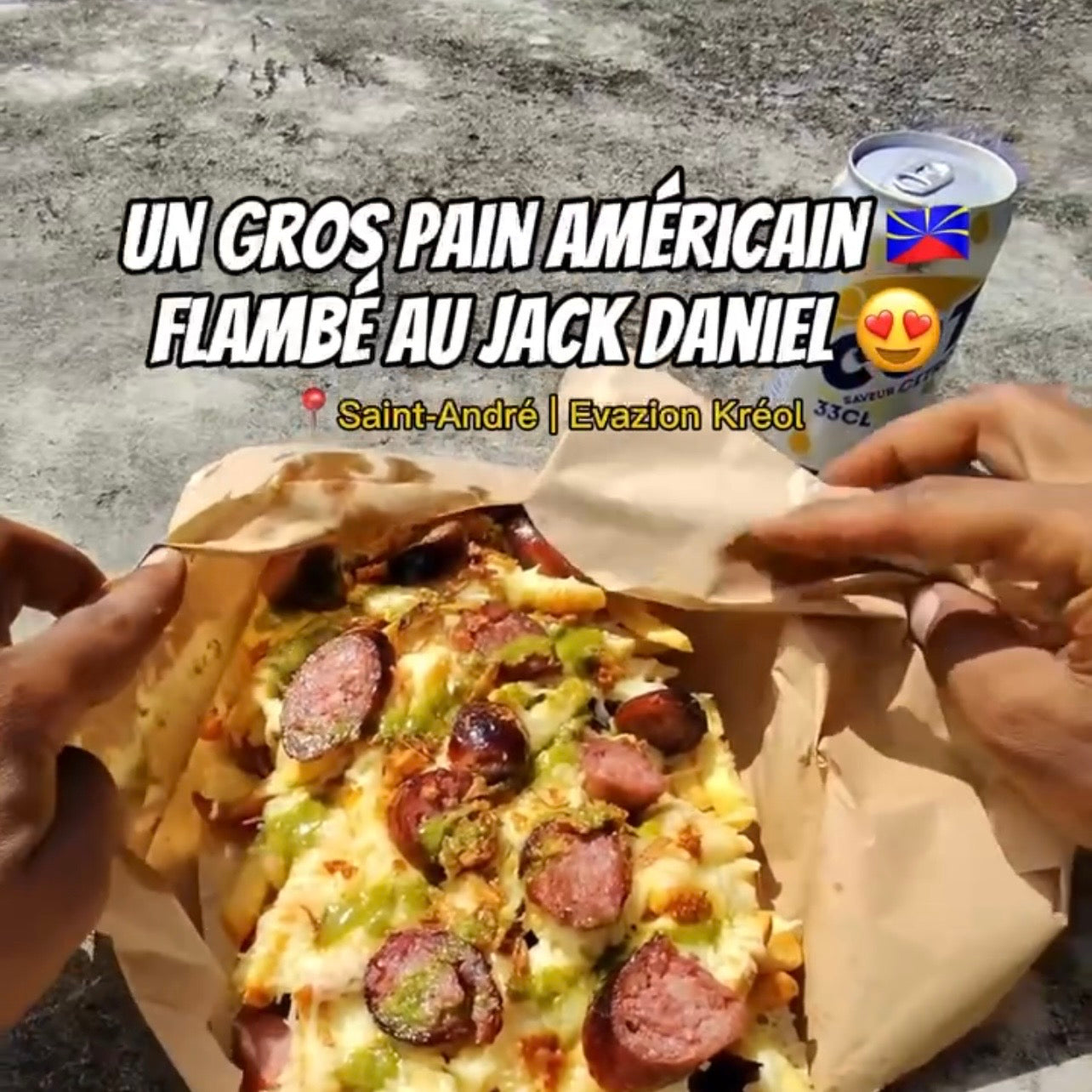 Un américain flambé au Jack Daniel's