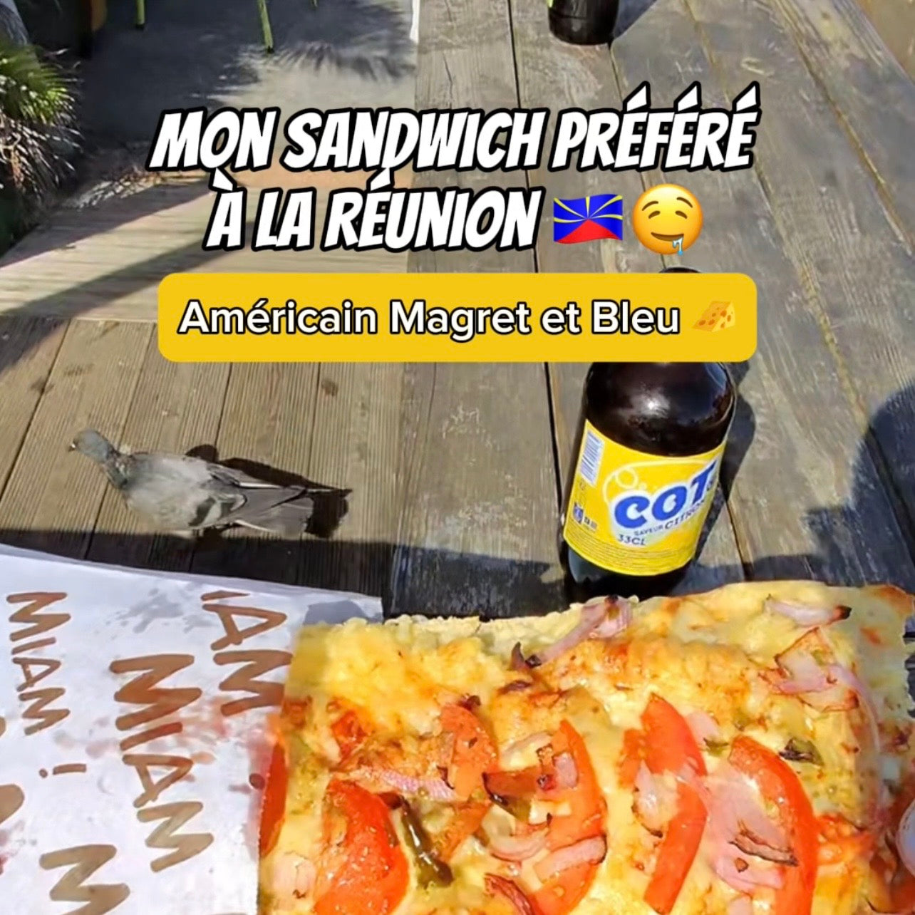 Un américain au magret et au bleu