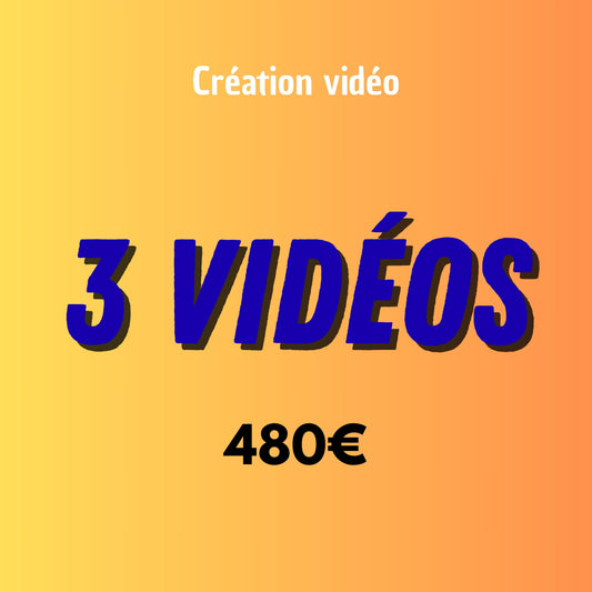 Pack 3 vidéos