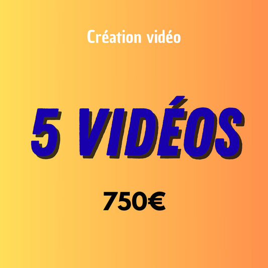Pack 5 vidéos
