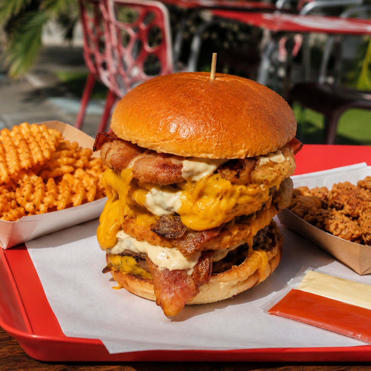 Un burger énorme nommé Godzilla