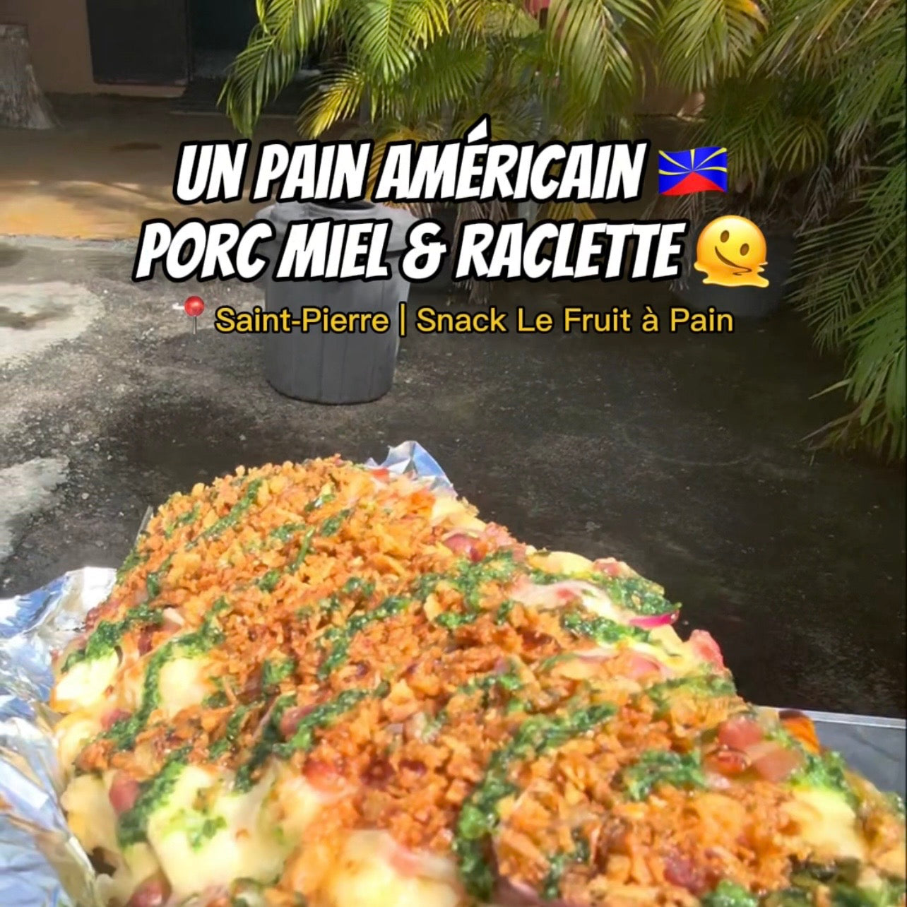 Un américain porc miel et raclette