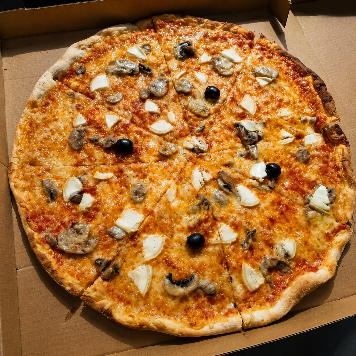 Pizza aux champignons de KABAN’A PIZZA à Saint-Leu