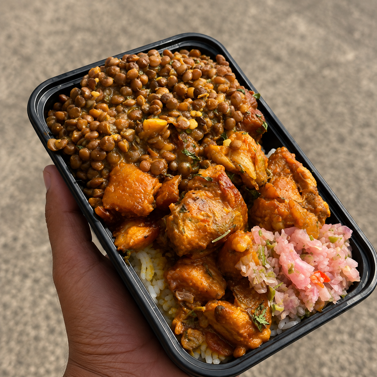 Plat créole à emporter du Faimtastique