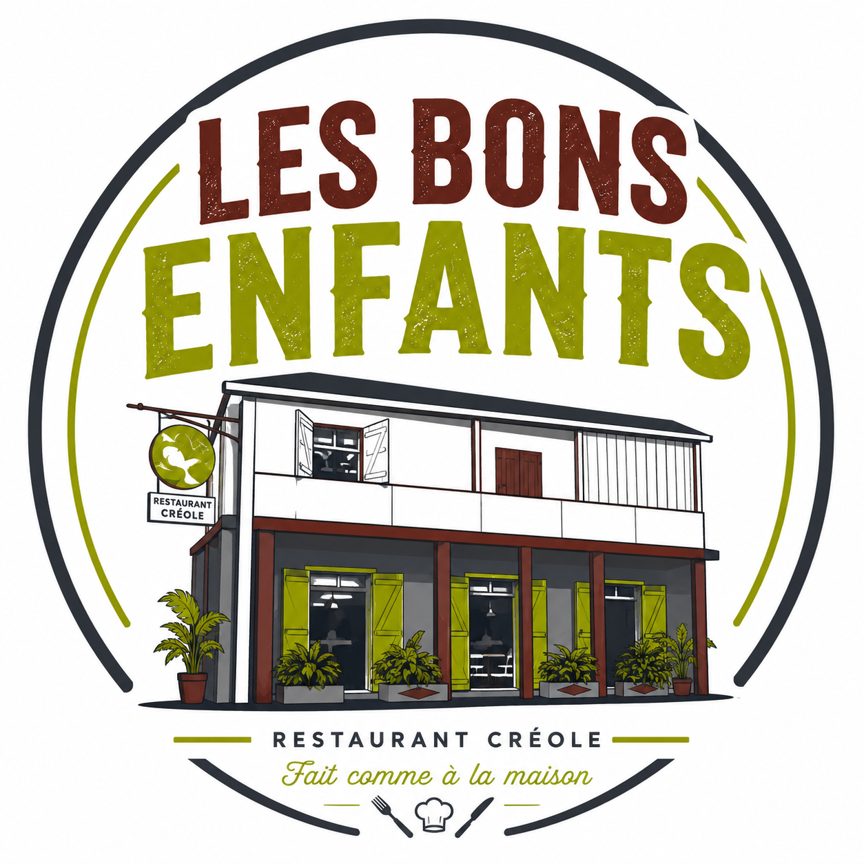 Logo du Restaurant des Bons Enfants à Saint-Pierre