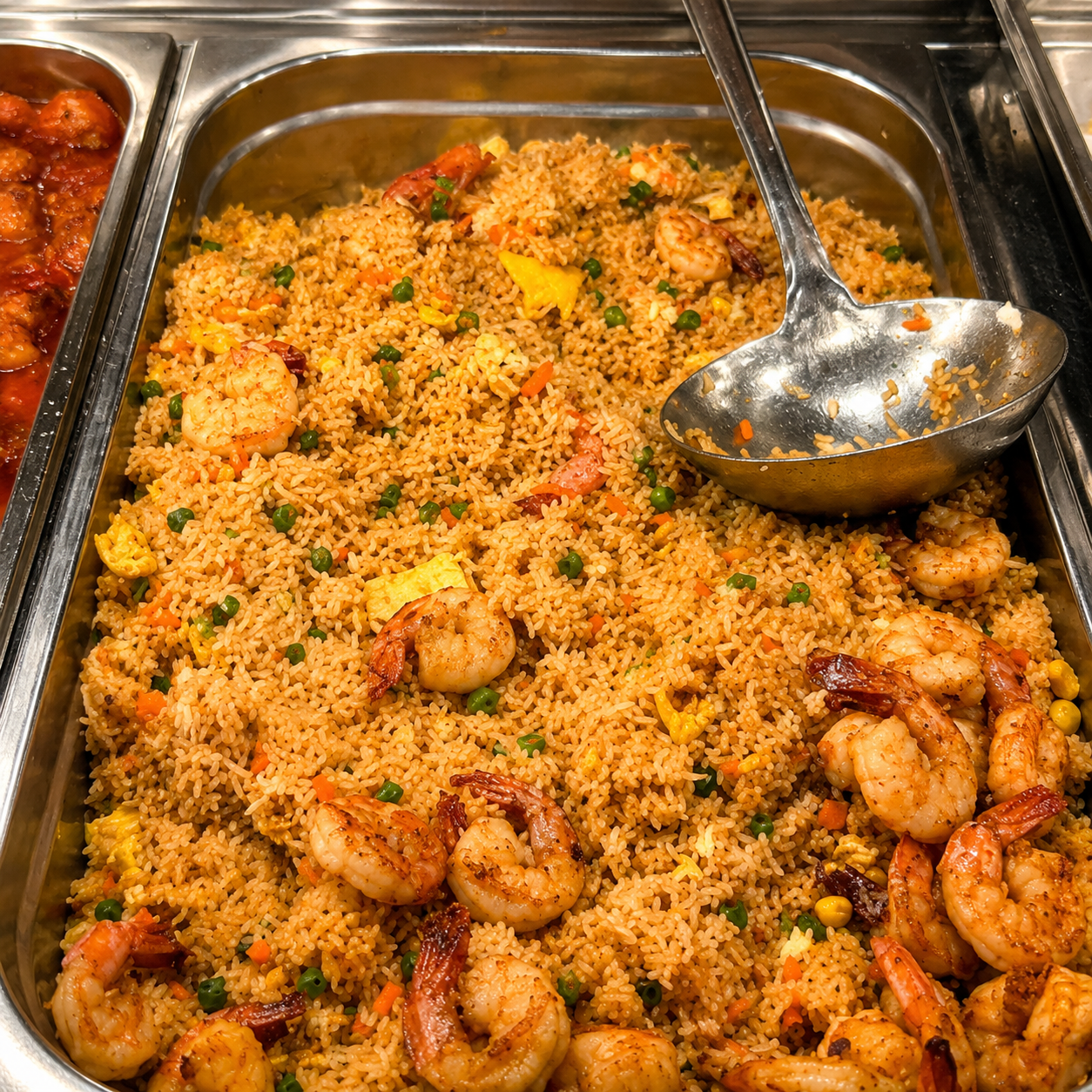 Riz cuisiné aux crevettes du Restaurant des Bons Enfants
